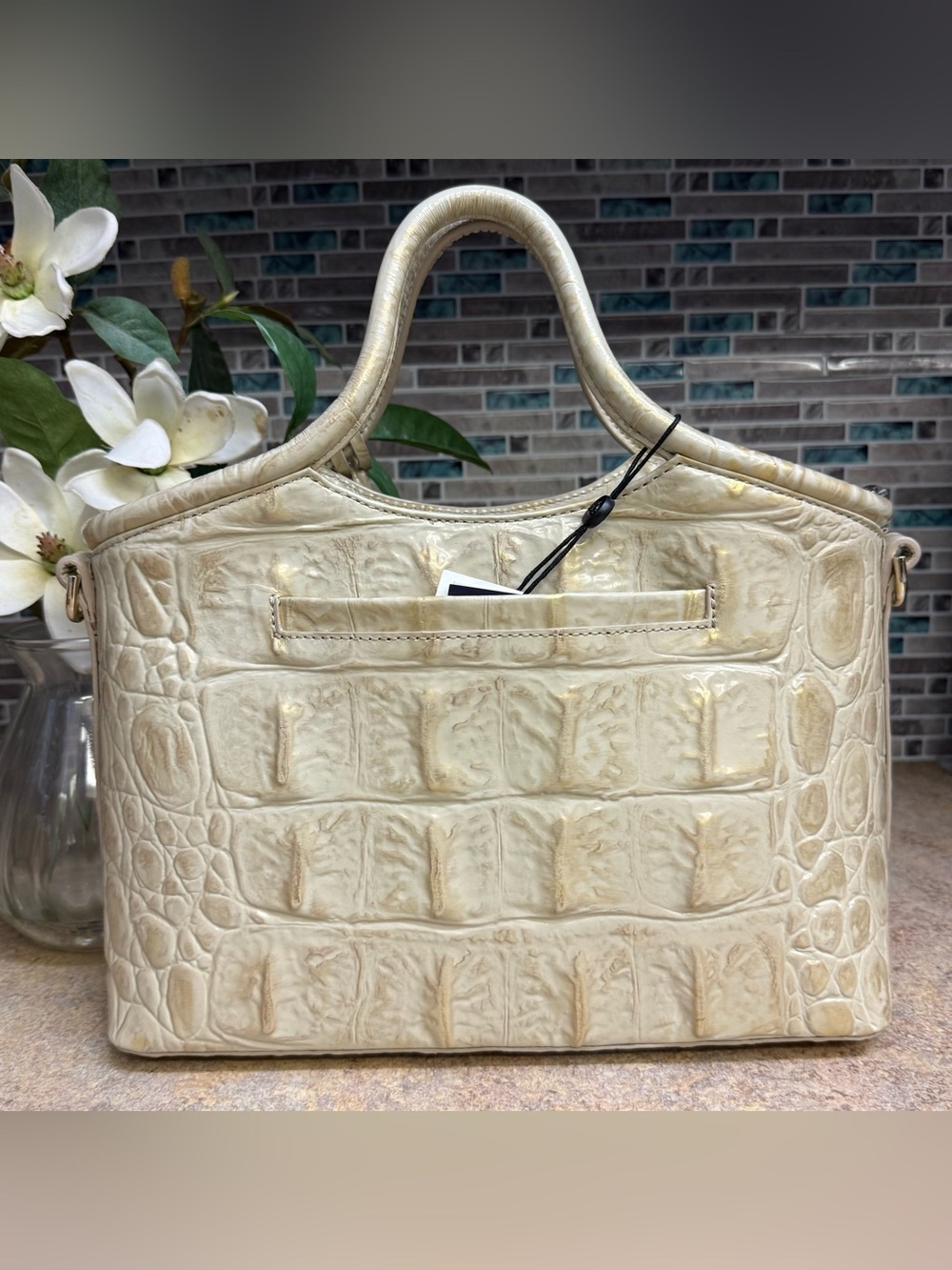 NWT Brahmin Champagne Orinoco purse and wallet set - Picture 3 of 10